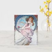 Carte Déesse rose (Fleur jaune)