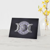 Carte Déesse triple (Fleur jaune)