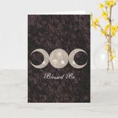 Carte Déesse triple tirée à quatre épingles de lune de (Fleur jaune)