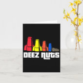 Carte Deez Nuts Électricien Pour Hommes Cadeaux Femmes (Fleur jaune)