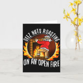 Carte Deez Nuts Roasting On An Open Fire (Fleur jaune)