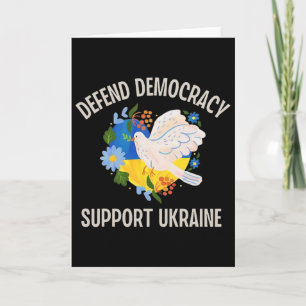 Carte Défendre la démocratie soutenir l'Ukraine
