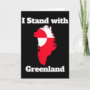 Carte Défendre le Groenland - Pas à vendre Je suis avec