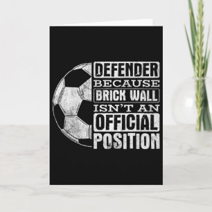 Carte Défenseur Position Mur De Briques Sports Footll Ll