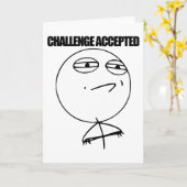 Carte Défi admis (Fleur jaune)