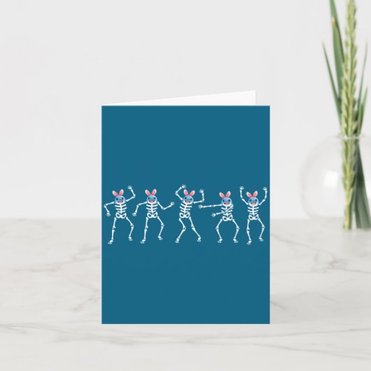 Carte Défi de danse de squelettes dansants Conception de (Devant)