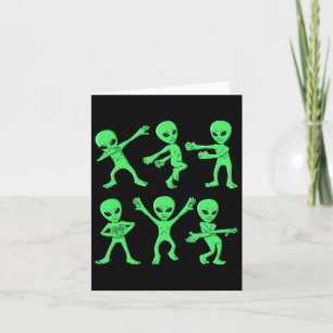 Carte Défi de danse des aliens dansants garçons filles e