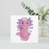 Carte Défi de jeu Axolotl Blast (Debout devant)