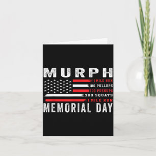 Carte Défi Murph entraînement de Memorial Day américain