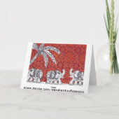 Carte Défilé 3 d'éléphant (Dos)