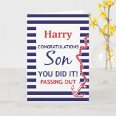 Carte Défilé Congrats d'Ancres de la Marine britannique (Fleur jaune)