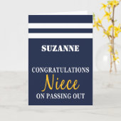 Carte Défilé Congrats Uniformes de la Marine britannique (Fleur jaune)