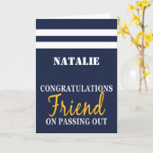 Carte Défilé Congrats Uniformes de la Marine britannique (Fleur jaune)