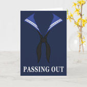 Carte Défilé Congrats Uniformes de la Marine britannique (Fleur jaune)