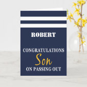 Carte Défilé Congrats Uniformes de la Marine britannique (Fleur jaune)