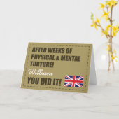 Carte Défilé, Félicitations de l'armée britannique (Fleur jaune)