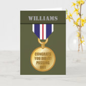 Carte Défilé, Médaille de l'armée britannique (Fleur jaune)