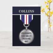 Carte Défilé, médailles de la marine britannique (Fleur jaune)