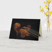 Carte Défilement de violon (Fleur jaune)