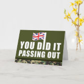 Carte Défiler le camouflage de la Parade Armée britanniq (Fleur jaune)