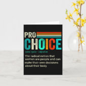 Carte Définition de choix Droits des femmes féministes R (Fleur jaune)