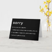 Carte définition de "désolé" (Fleur jaune)