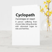 Carte Définition de dictionnaire amusant Cyclopath (Fleur jaune)