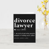 Carte Définition de dictionnaire de gag d'avocat de divo (Fleur jaune)