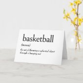 Carte Définition De Dictionnaire Pour BASKETBALL (Fleur jaune)