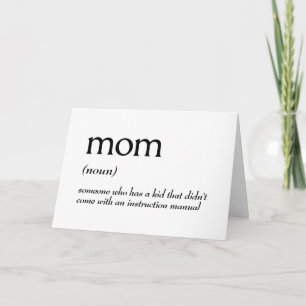 Carte Définition de dictionnaire pour MOM