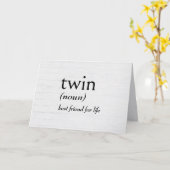 Carte Définition de dictionnaire pour TWIN (Fleur jaune)