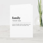 Carte Définition de famille (Devant)