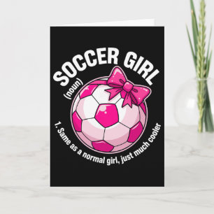 Carte Définition de fille de football 