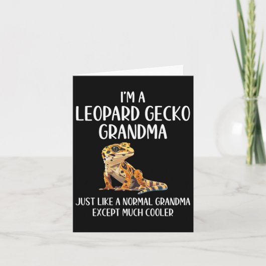 Carte Définition de grand-mère de gecko léopard amateur (Devant)