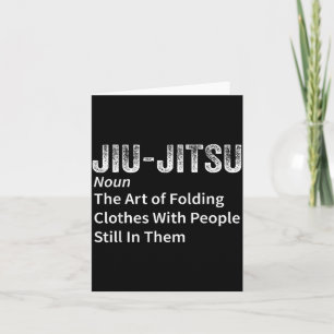 Carte Définition de Jiu-Jitsu drôle BJJ Jiu Jitsu brésil