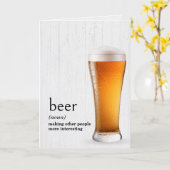 Carte Définition de la bière par le dictionnaire (Fleur jaune)