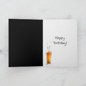 Carte Définition de la bière pour l'anniversaire du dict (Intérieur)