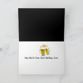 Carte Définition de la bière pour l'anniversaire du dict (Intérieur)