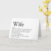 Carte Définition de la meilleure femme du monde (Fleur jaune)