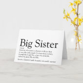 Carte Définition de la Meilleure Sœur au Monde (Fleur jaune)