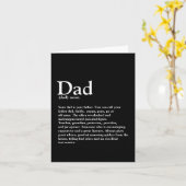 Carte Définition de la typographie moderne Birthday Dad (Fleur jaune)