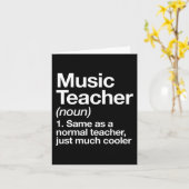 Carte Définition De L'Enseignant De Musique S'Amuser Ret (Fleur jaune)