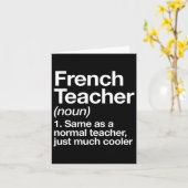 Carte Définition De L'Enseignant Français Fun Byter To S (Fleur jaune)