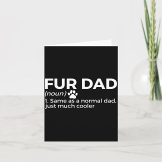 Carte Définition de Papa à Fourrure Drôle Amoureux de Ch