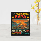 Carte Définition de papa camping beaucoup plus cool la f (Fleur jaune)