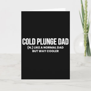 Carte Définition de papa plongée froide Ice Th Fête des