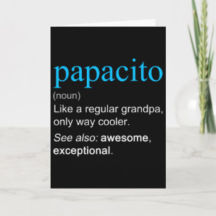 Carte Définition de Papacito Nom Comme Un Grand-Père Plu