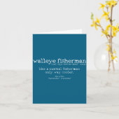 Carte Définition de pêcheur de doré citation drôle cadea (Fleur jaune)