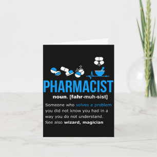Carte Définition de pharmacien chemise cadeau drôle phar