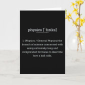 Carte Définition de physique (Fleur jaune)